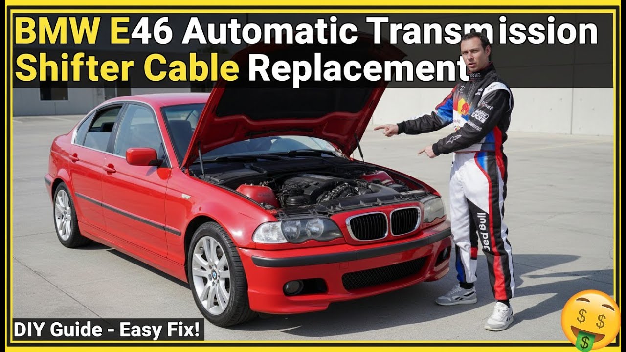 BMW E46 Automatic Transmission Shifter Cable Replacement Removal (1999 ...