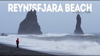 Scary Icelandic Shorebreak at Reynisfjara Beach in Slow Motion