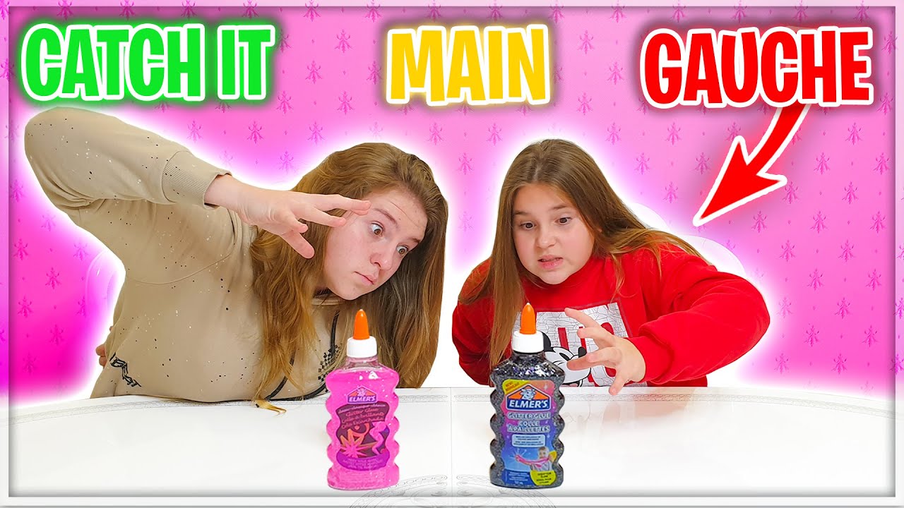 Catch It Slime Challenge | Attrape Le Avec Une Main Gauche !
