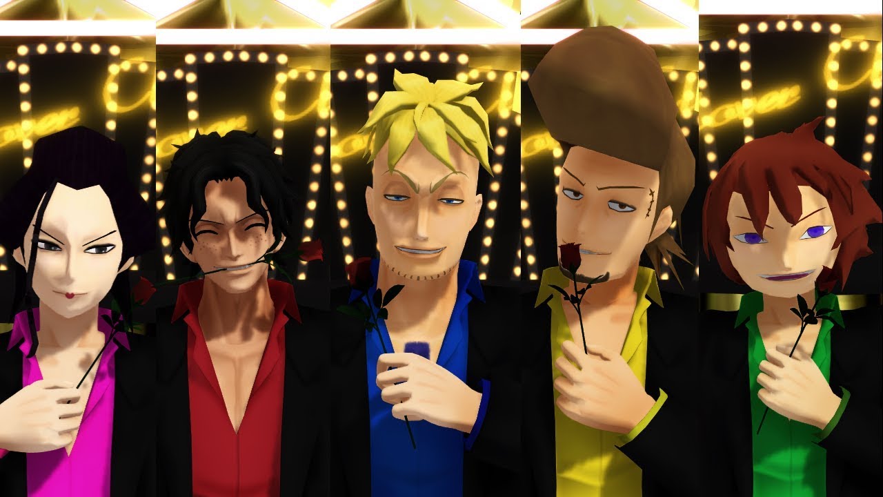 【MMDワンピ】リリリリ★バーニングナイト【白ひげ海賊団】