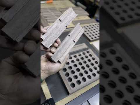 Custom Connect 4 or "Four In A Row" wooden game production and test assembly