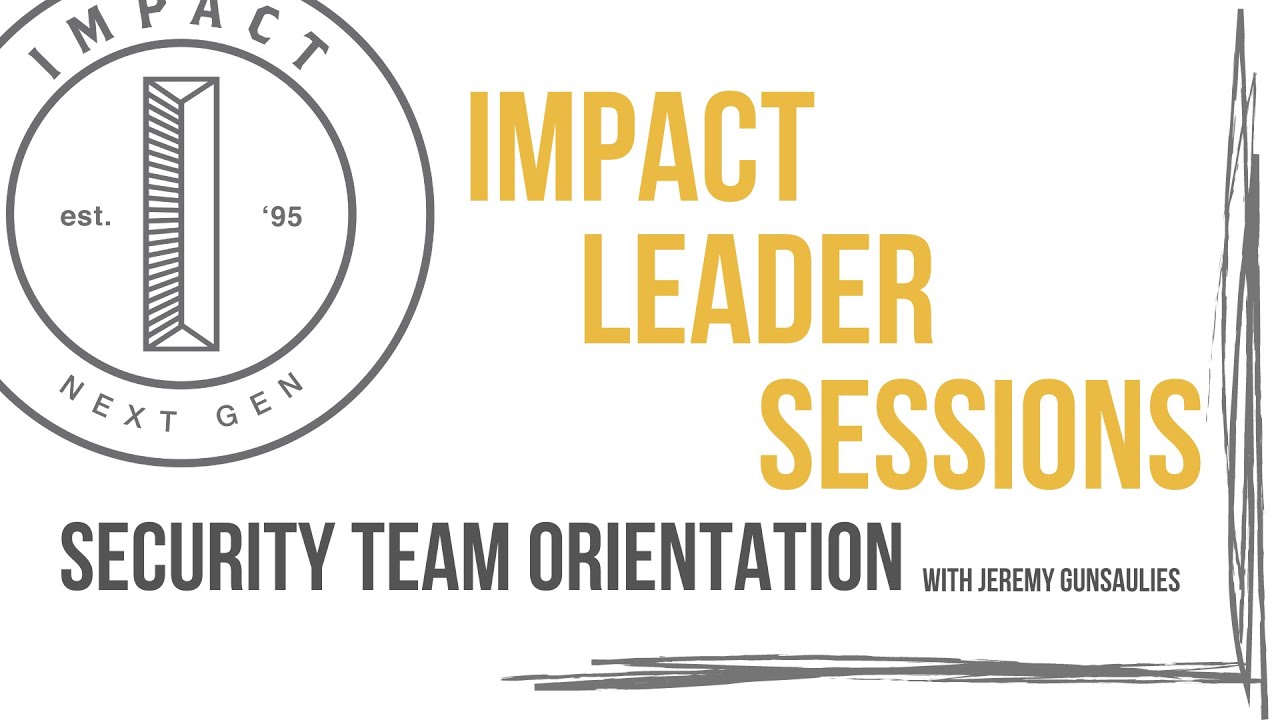 Impact Security Orientation with Jeremy G YouTube