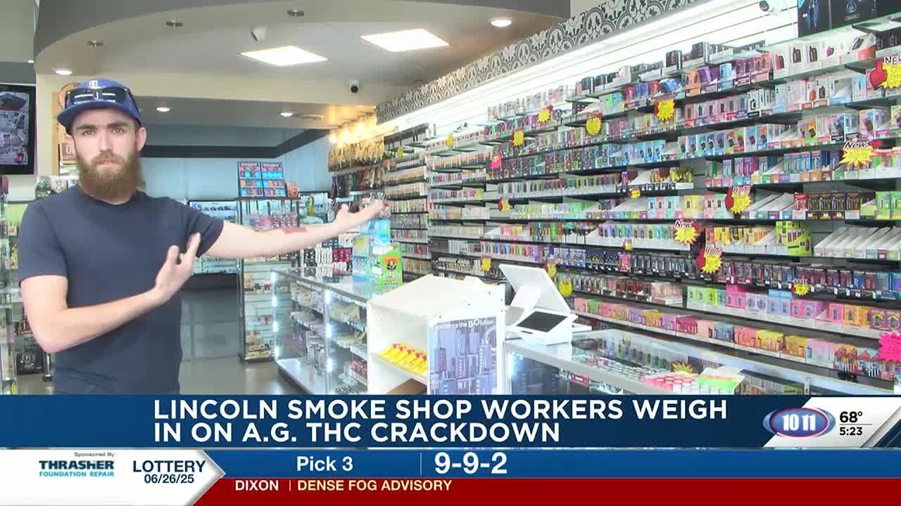 Lincoln smoke shops weigh in Nebraska A.G.'s THC crackdown