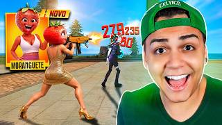 FREITAS JOGOU COM a NOVA SKIN DA MORANGUETE e DESCOBRIU UM SEGREDO