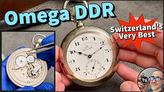 Omega Grade DDR Pocket Watch — Swiss Chronometer — Competition w/ America 4 Ultimate Railroad Watch