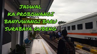 JADWAL KERETA API PROBOWANGI  BANYUWANGI - SURABAYA