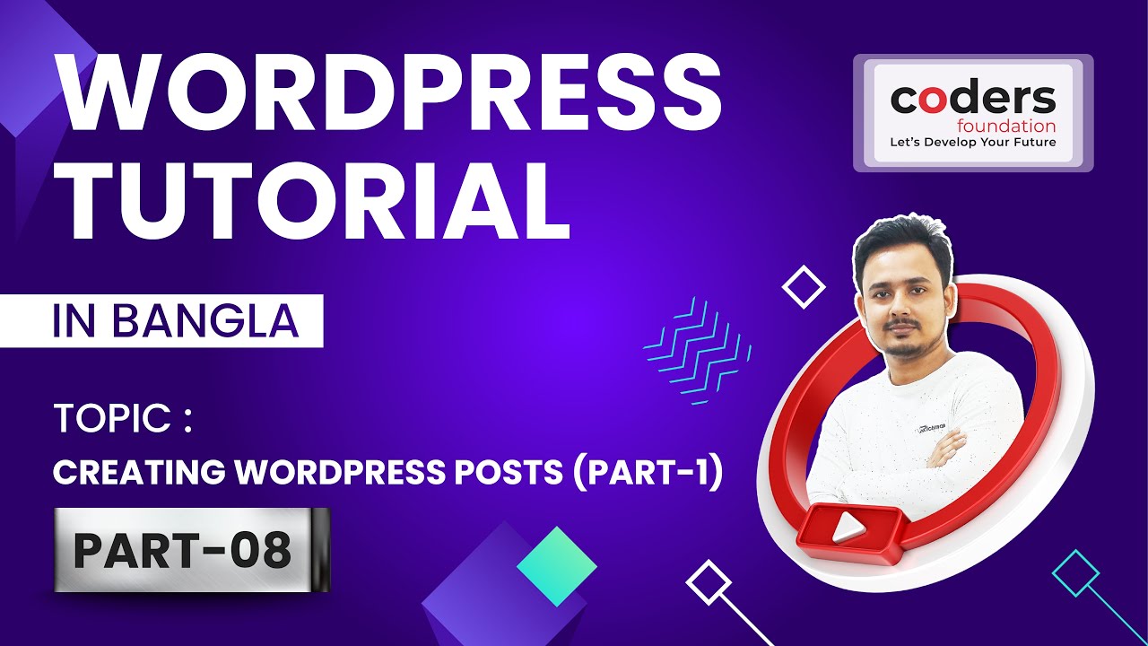 WordPress Bangla Tutorial [#8] Creating WordPress Posts (Part-1) - YouTube