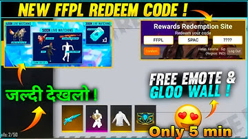 FFPL REDEEM CODE TODAY🤩| 500K LIVE WATCHING REDEEM CODE🛑| 30 JANUARY REDEEM CODE | FF REDEEM CODE |