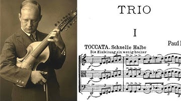 Paul Hindemith (Viola) plays Toccata (String Trio No. 1) with Walter Caspar and Rudolf Hindemith