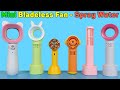 Mini fan  bladeless fan spray water leafless and portable rechargeable  unboxing  review