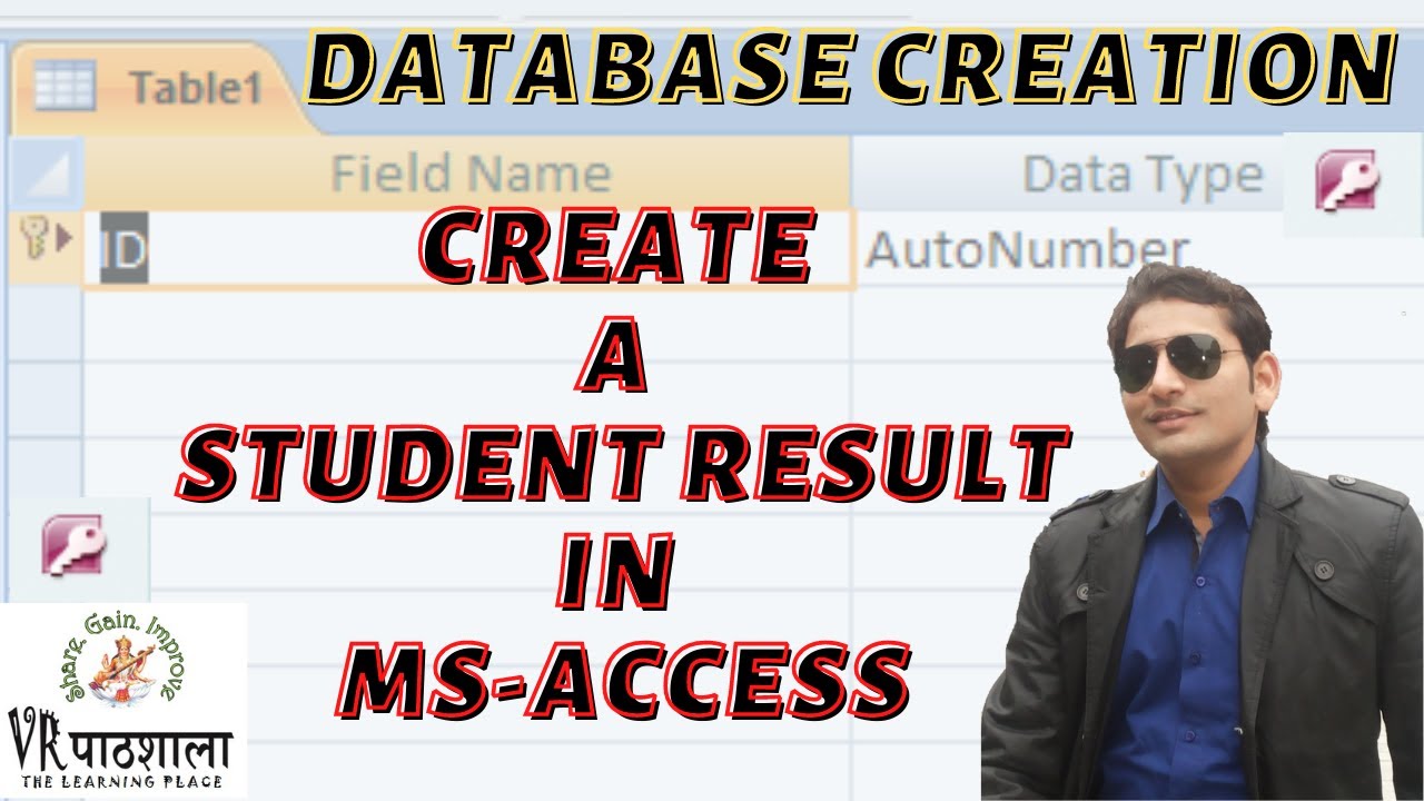 MS Access - Create Simple Database || Basics of ACCESS || VRpathshala ...