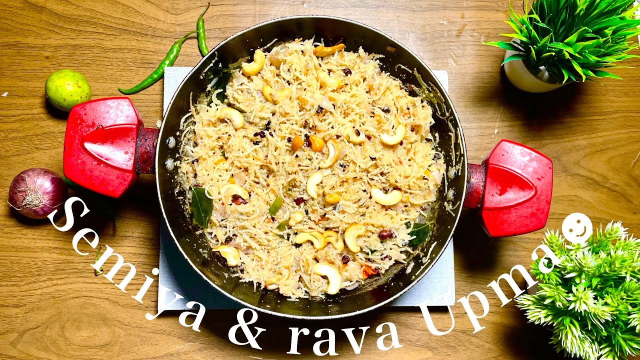 Semiya & rava upma@@ neeshi cooking 🥘 🥘 - YouTube