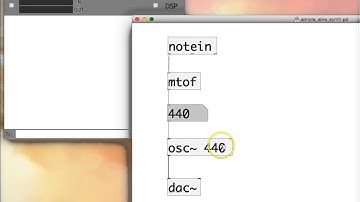 Puredata tutorial 20 simple sine synth