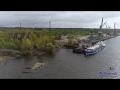 Утилизация затонувшей баржи в Костроме