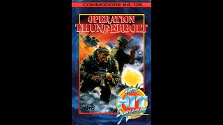 Operation Thunderbolt (1989) - Commodore 64 Cassette C64 (Full Loading & Gameplay)