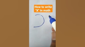 how to write "X" in math #shorts #mathematics #math #mathematician #algebra #shortvideo #viral