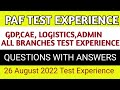 PAF TEST EXPERIENCE 2022 | GDP,CAE, LOGISTICS BRANCH | PAF TESTS 2022 | @Army preparations