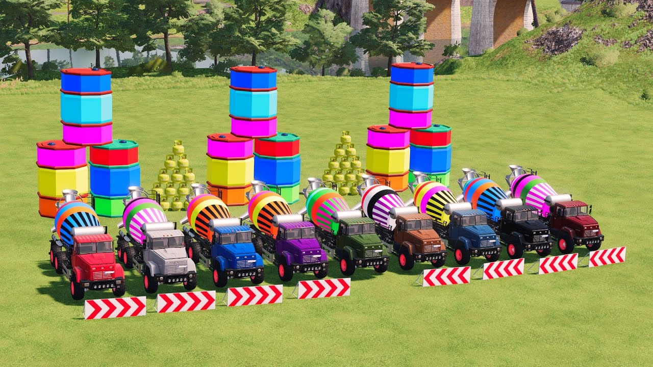 #41 Request Subscribe -Big & Small Colors McQueen Wide with Monster Saw wheels VS Train|BeamNG.drive