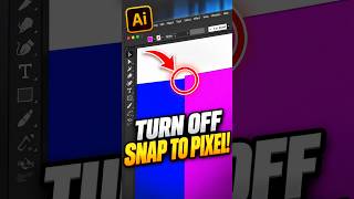 Turn This OFF for Perfect Alignment in Illustrator! #shorts