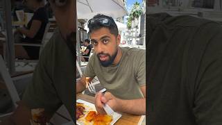 Canadiense probando por primera vez el #pulpo. #galicia #gastronomia #roadtrip #shorts #reaction