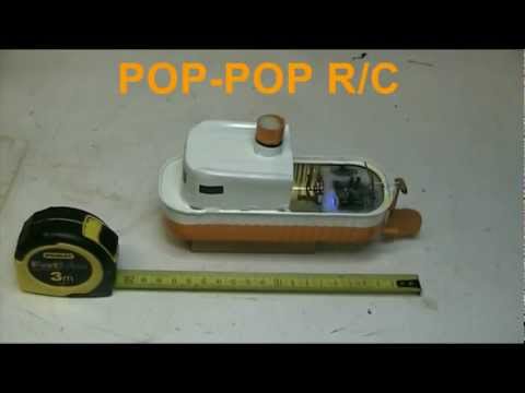 Small RC pop-pop boat - YouTube