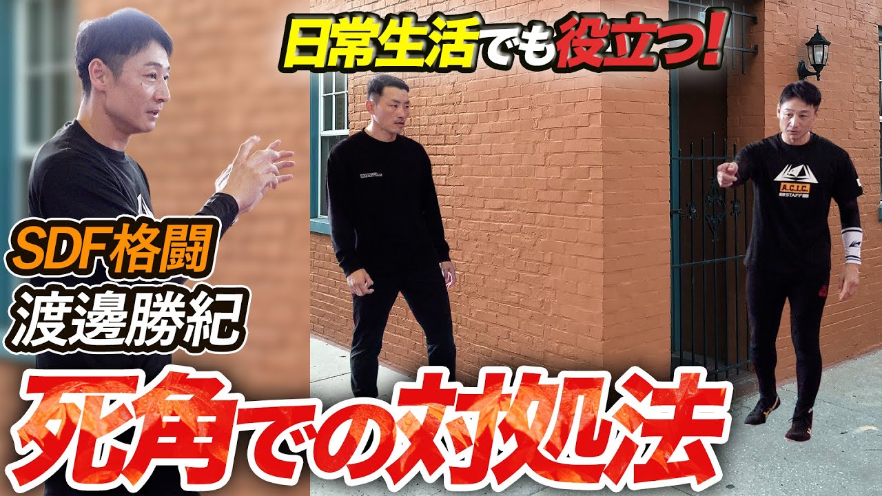 【対多人数、集団戦、街場の死角への対処】近接格闘術のプロ教官に訊く“シンプル＝使える”護身術　SDF格闘・渡邊勝紀　Dead Angles — Close Combat for the Streets