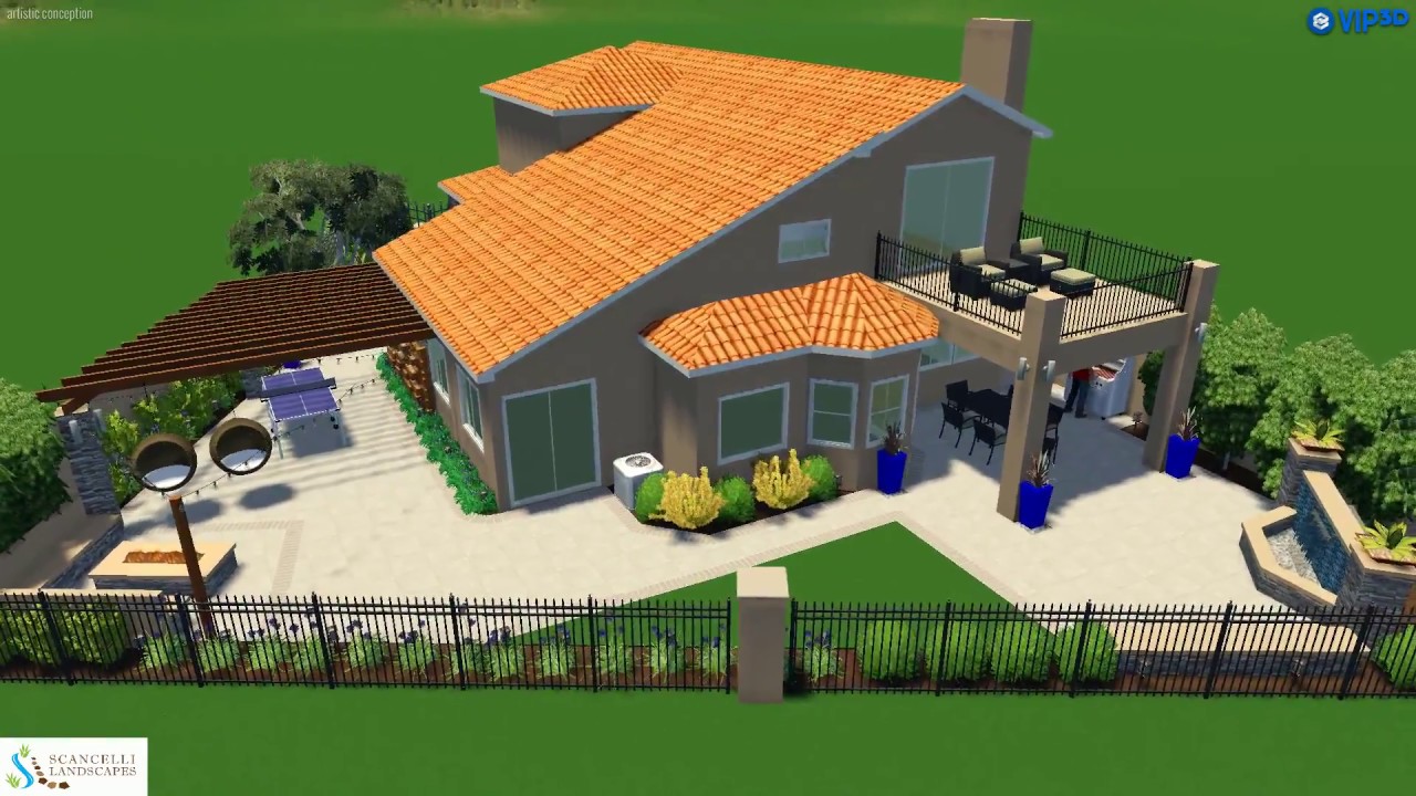 Portola Hills Residence by Scancelli Landscapes - Concept B