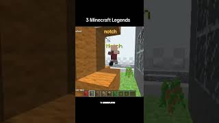 3 Minecraft Legends notch dream and technoblade #minecraft #shorts #sad #fyp