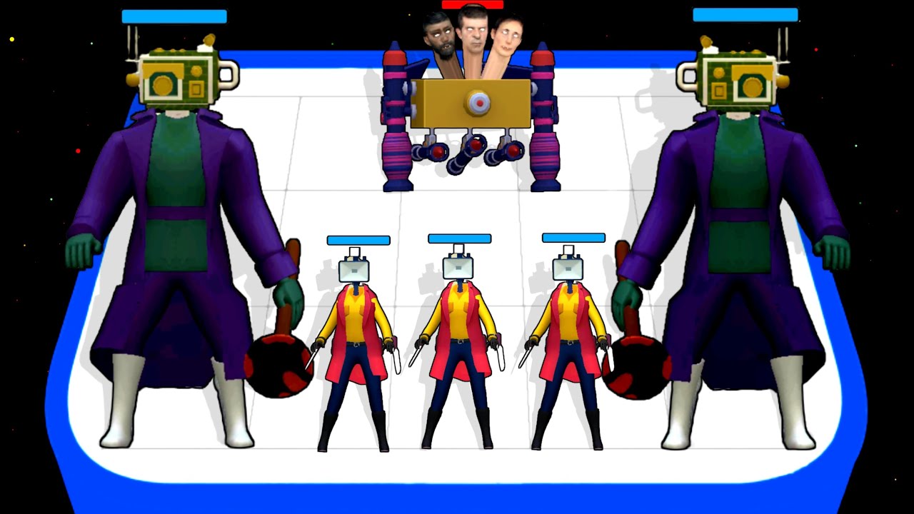 Radio Monster Camera Woman Toilet Monster Battle Gameplay, Merge Sink Fusion Gameplay