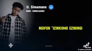 U.Simamane (2024 Unreleased Song snippet) #music #fyp #fypシ゚viral