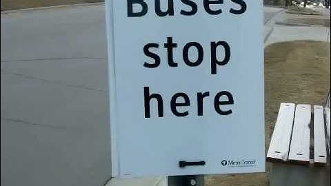 Metro Transit Bus Stop Signs