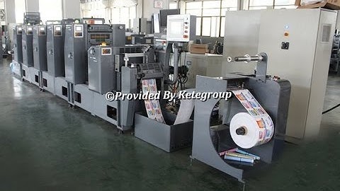 Intermittent Rotary Label Offset Printing Machine