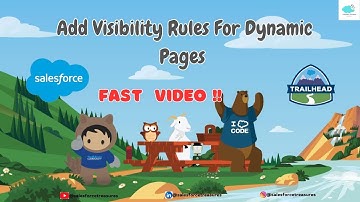 Lightning App Builder 🌐| Add Visibility Rules For Dynamic Pages 🏆| Fast Video 📸|