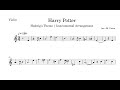 Harry Potter - Hedwig's Theme | Sheet Music for Violin, Saxophone &amp; Trumpet