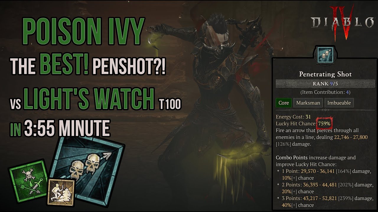 Diablo 4 ☣️ PENETRATING SHOT Rogue 💪 Season 2 | Nightmare T100 Dungeon ...