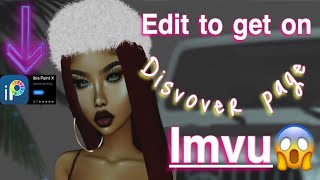 How to edit IMVU pictures on Ibis Paint X