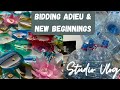 Studio Vlog| New beginnings and Finding happiness while bidding adieu| Packing a sold artwork