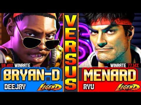 SF6 MenaRD (Ryu Vs Deejay) Bryan-D ▰ Street Fighter 6 Gameply High Level