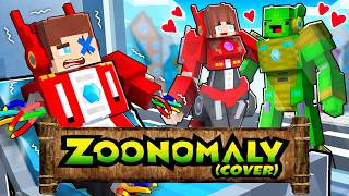 Mikey Stole JJ`s TRANSFORMER GIRL - Sad Love Story - Maizen Minecraft- Zoonomaly Theme Song (COVER)