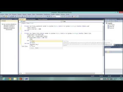 ProgressBar o Cargando en Visual Basic - YouTube