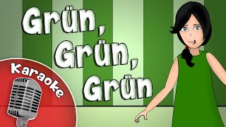 Grün, grün, grün sind alle meine Kleider Instrumental 💚 Karaoke Kinderlieder deutsch Resimi