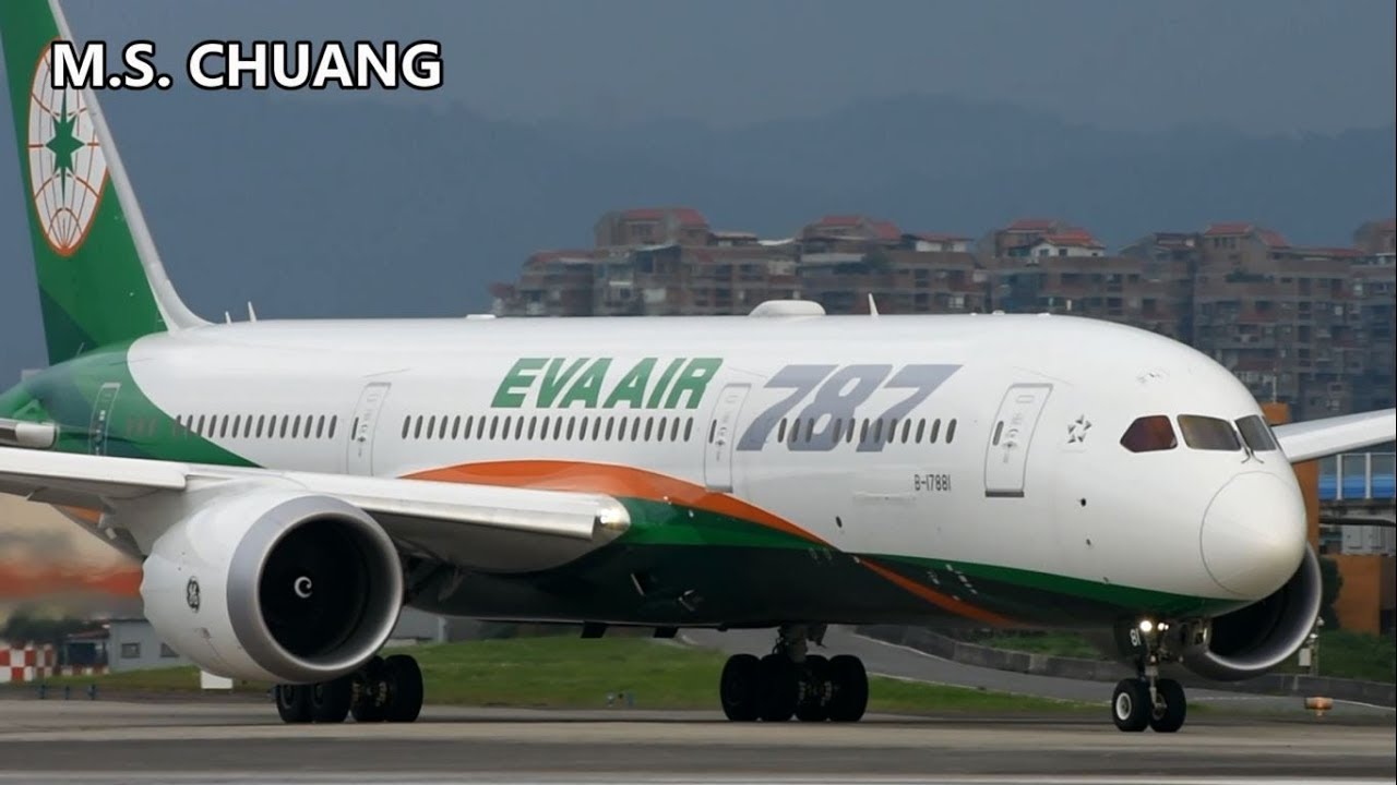 【航空】新機抵台！長榮航空波音787客機  航路訓練(IOE)  松山機場起降