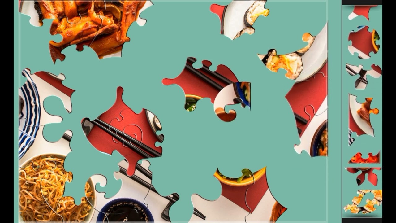 Korean Cuisine🍝🍜 jigsaw puzzle🧩🧩 || 