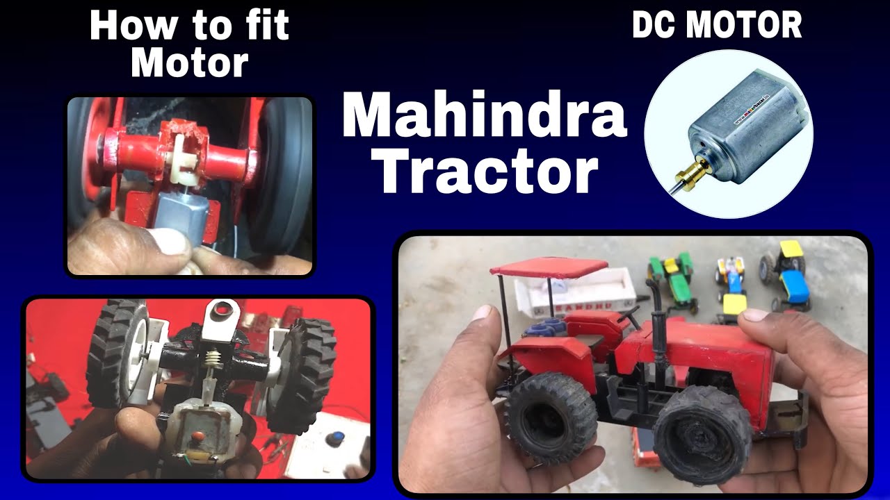 12v DC Motor Fit on Mahindra Tractor 🚜 Model Science model Mini Toy