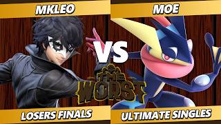 The Worst 15 Losers Finals - Mkleo Joker Vs. Moeඞ Greninja Smash Ultimate - Ssbu