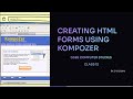 GSEB COMPUTER STUDIES CLASS 12 CHAPTER1 English | Creating HTML forms in Kompozer | Theory+examples