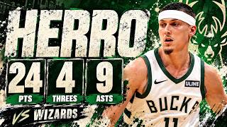 Tyler Herro 24 pts 4 threes 9 asts vs Wizards 26/27 season