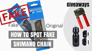 How to spot fake Shimano chain | Giveaways