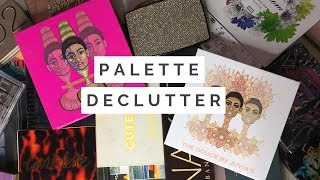 EYESHADOW PALETTE DECLUTTER// Palette Collection