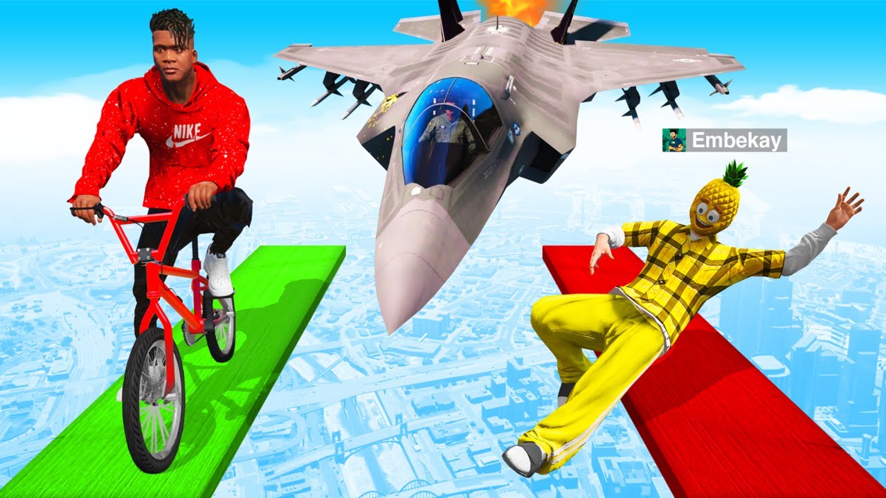 UNMÖGLICHER PARKOUR in GTA 5! (0.001% Chance)